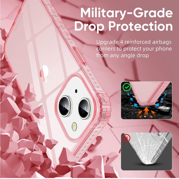 iPhone 14 Plus Pink Transparent Case - Picture 2 of 8